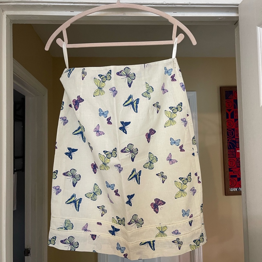 Laura Ashley Butterfly Print Skirt Women's Size 6